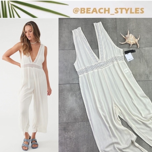 🔆O’NEILL🔆 SANDE JUMPSUIT COVER UP ROMPER BEAUTIFUL COMFY - Picture 1 of 16